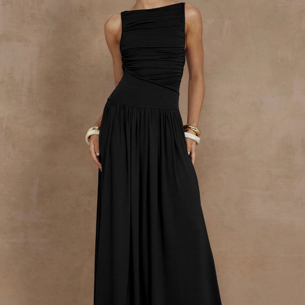 Runaway the Label Nalla Black Maxi Dress